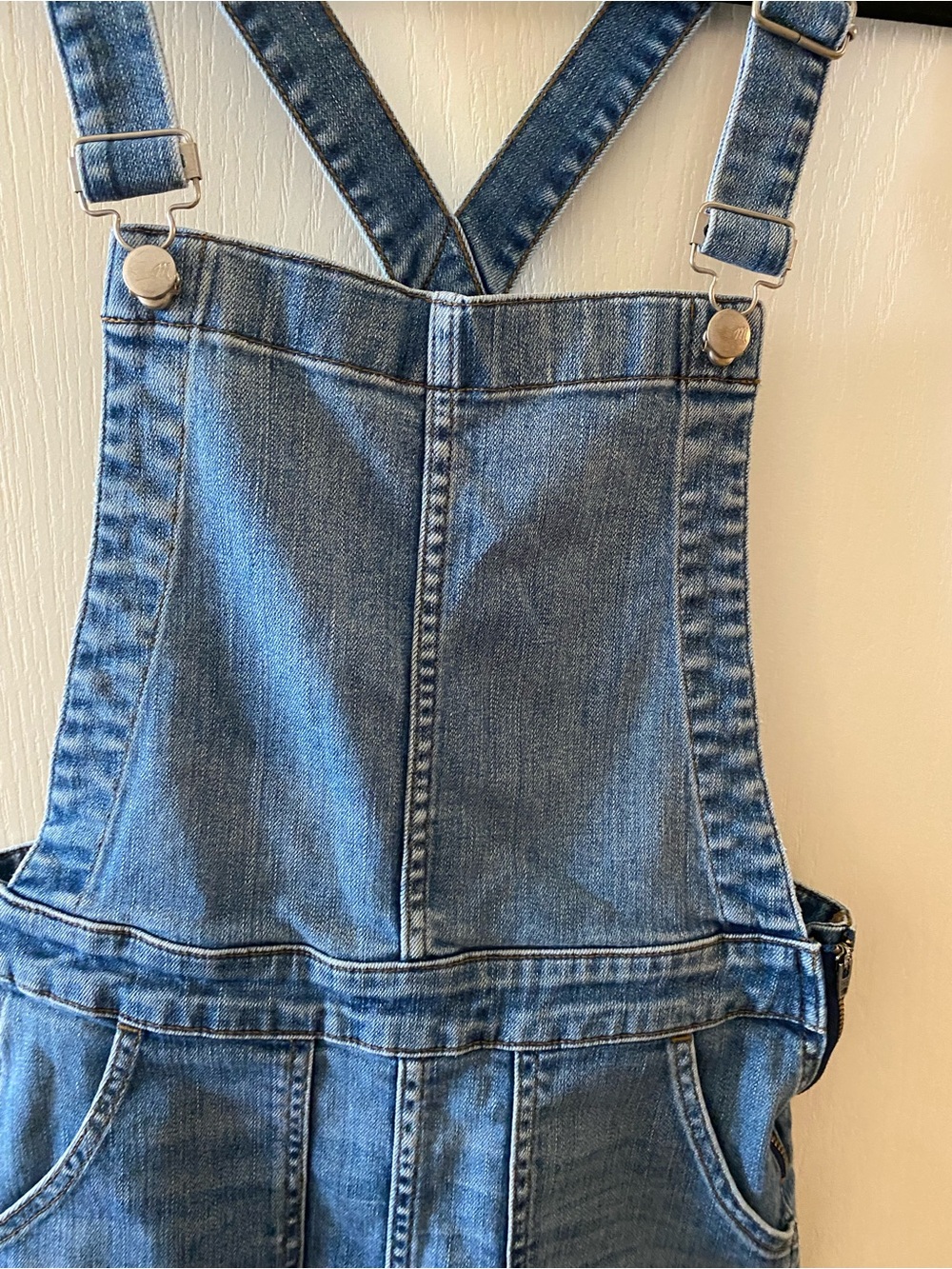 MADEWELL Skinny Overalls Drop Hem in Indigo Wash - M - Picture 3 of 15